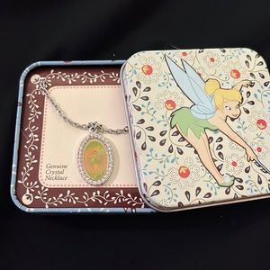 Disney TinkerBell crystal necklace with tin - New